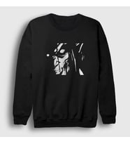 Presmono Unisex Siyah Rage Anime Attack On Titan Sweatshirt 124710tt