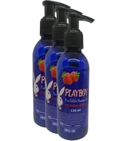 Playboy Pure Edible Massage Oil 120ML Çilek Aromalı Masaj Yağı 3 Adet