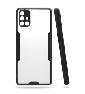 Samsung Galaxy M51 Kılıf Platin Silikon - Siyah