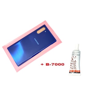 Tkgz Samsung Galaxy NOTE 10 Arka Pil Batarya Kapağı (CAM+B-7000) MAVİ