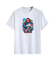 Animasyon Görselli  Unisex (Tshirt) Tişört (Beyaz)