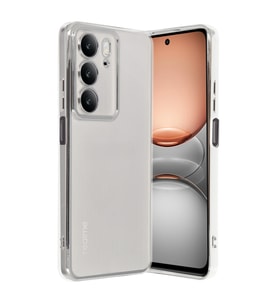 Realme C75 4g Kılıf Kamera Korumalı Lensli Silikon - Gümüş