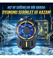 Telefon Soğutucu- Aşırı Isınma Önleyici Taşınabilir Güçlü Fan, Tüm Modellere Uygun Kıskaçlı Tasarım