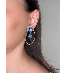 Kadir Jewellery 22 Ayar Altın Kaplama Vintage Küpe -El İşçiliği Ve Hipoalerjenik Küpe