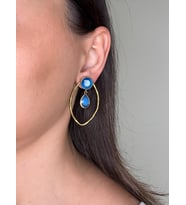 Kadir Jewellery 22 Ayar Altın Kaplama Vintage Küpe -El İşçiliği Ve Hipoalerjenik Küpe