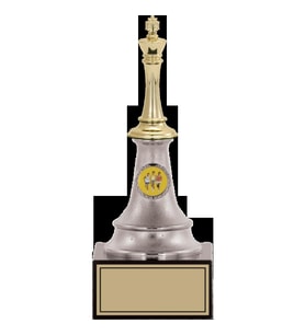 ODAK KUPA - Figürlü Kupalar - Satranç Figürlü Kupalar FG-010 A - 24 cm