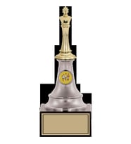 ODAK KUPA - Figürlü Kupalar - Satranç Figürlü Kupalar FG-010 A - 24 cm