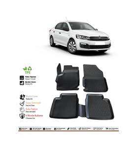 Citroen C-Elysee 2024 Model 4D Havuzlu Paspas