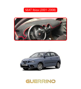SEAT Ibiza (2001-2008)TORPİDO KORUMA HALISI KIRMIZI KENAR