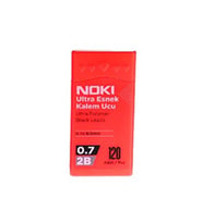 Kalem Ucu Ultra Esnek 0.7mm 2B Siyah 120'li Mercan 1 Adet 0,7 Uç 120li Tüp Esnek Yumuşak Yazım 0.7x60mm