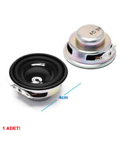 Mini 4cm 4 Ohm 3W Hoparlör Yuvarlak Speaker 3 Watt Ses Müzik Amfi Ses Oluşturucu Yüksek Kalite