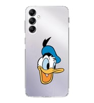 Samsung Galaxy A14  Kamera korumalı Kapak Donald Duck Tasarımlı  Şeffaf Kılıf