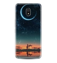 Xiaomi Redmi 8A 8 Pro 9C 9T 10C 11T Pro Kılıf Desenli Silikon Ay ve Kız 1720