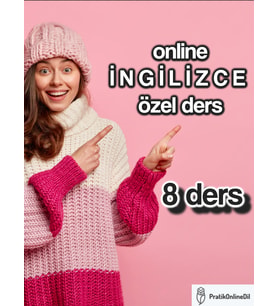 Canlı Online Birebir İNGİLİZCE Özel Ders Paketi (8ders)