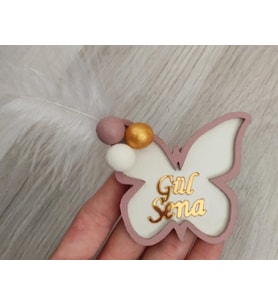 Bebek Hediyelik Kelebek Magnet