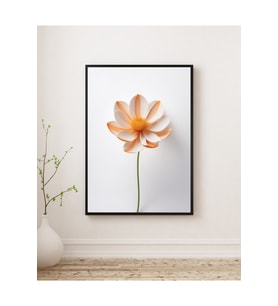 Tablo  Ahşap Çerçeveli Tablo - Çiçek Temalı Minimalist,Modern Tablo-Çerçeveli Poster