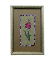 e38 EL İŞÇİLİĞİ EBRU ZEMİNLİ LALE EBRU TABLO - 33*48 CM - 6551