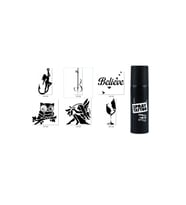 Aşkın Büyüsü Spray Tattoo Geçici Dövme Yapma Seti Siyah Sprey Dövme