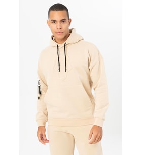 Maraton Comfort Erkek Kapüşonlu Koyu Kil Rengi Sweatshirt