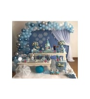 Frozen Elsa Anna Balon Zincir Seti Balon Elsa Anna Doğum Günü Için Balon Zincir Paketi