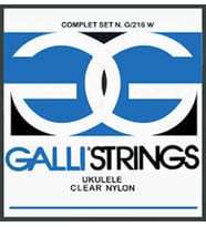 Galli G216W Şeffaf Naylon Ukulele Teli  Soprano ve Concert Uygunluğu Dengeli Tansiyon Parlak Tizler