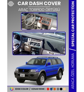 MITSUBISHI MONTERO SPORT (1996-2009) Torpido Örtüsü Ön Göğüs Koruma Torpido Koruma Araca Özel