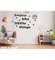 Leylaser  120*80 cm  Enjoy the Little Things Ahşap Duvar Yazısı