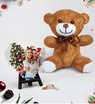 Yılbaşına Özel Fotoğraflı Lego Blok Kalp Puzzle Ve Peluş Ayıcık