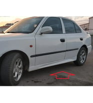 Hyundai Accent Admire Yan Marşpiyel Seti Mat Siyah Plastik 2000-2006