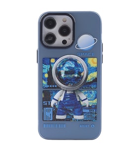 iPhone 14 Pro Max Kılıf Prada Desenli Kapak - Prada Mavi - 1