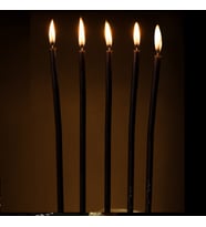 YÜKSEK KALİTE 16PCS CHURCH BLACK CANDLES 16 ADET SİYAH ARINMA MUMU SİYAH KİLİSE MUMU SİYAH AYİN MUMU