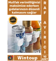 #RafAyırıcı Mutfak Kiler Düzenleyici Dolap İçi Organizer Çok Amaçlı Buzdolabı Raf Ayırıcı 10 Adet