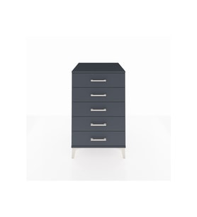 Kronos Komodin 5 Çekmeceli 60x59x96 Antrasit-Antrasit
