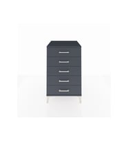 Kronos Komodin 5 Çekmeceli 60x59x96 Antrasit-Antrasit