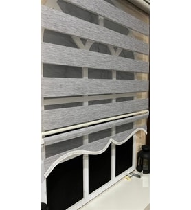 Zebra Stor Perde Gri Alüminyum Kasa STB-400-V04