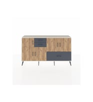 Arges Konsol 5 Raflı 3 Çekmeceli 5 Kapaklı 176x30x99 Aytaşı-Çam/Antrasit