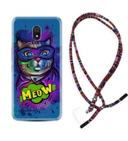 Xiaomi Redmi 8A 8 Pro 9C 9T 10C 11T Pro Kılıf Boyun Asklı Rasta Silikon Super Meow 1715