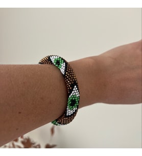 Chibeads Yeşil Göz Desenli Bileklik