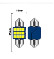 Sofit Led Canbus 31mm Iç Aydınlatma Plaka Lamba T10 21 Led 2 Adet (Beyaz)