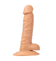 Hızlı Express Realistik 18 CM Vantuzlu Damarlı Ten Dokusunda Süper Yapay Dildo