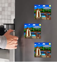 Çanakkale Tasarımlı 3'lü Ahşap Magnet
