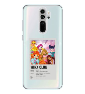 Redmi Note 8 Pro Uyumlu Winx Club Poster Tasarımlı Şeffaf Telefon Kılıfı