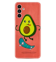 Samsung A23 A31 A32 A50 A51 A52 A53 A70 Kılıf Desenli Silikon Avokado Skate 1741