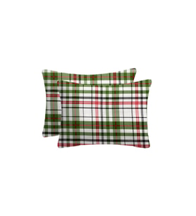 %100 Pamuklu Flanel Kumaşından Fermuarlı Yastık Kılıfı 50x70 ( 2 Adet )