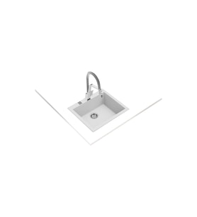 Teka Forsquare 50.40 Tg Arctic White Granit Eviye (Beyaz)