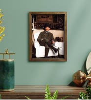 BK Gift Atatürk Temalı Doğal Masif Ahşap Çerçeveli Tablo 30x40cm-42