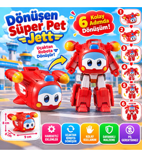 Harika Kanatlar Dönüşen Süper Pet Jett