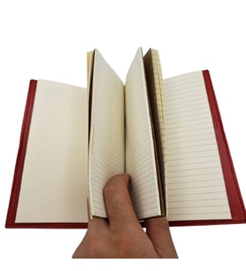 Kahverengi Pusula Temalı Deri Defter