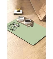 MAtGo Pati Kedi Köpek Beslenme Matı 50x70cm Cool Dog Su Geçirmez Kaymaz Mama Kabı Altlığı Paspas