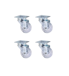 Furç Tablalı Bilyalı Teker - 20x50 - Şeffaf HKS186 - 4 Adet TG-V 12354